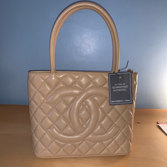 CHANEL Handbags - CHANEL Caviar Leather Medallion Tote